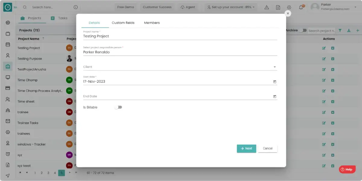 project details